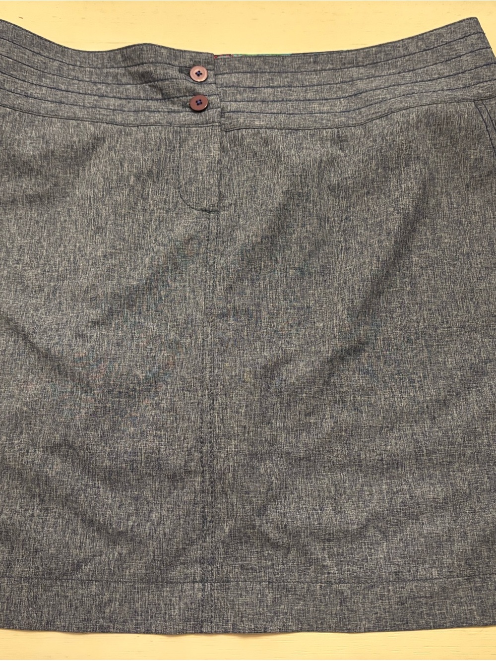 Cutter & Buck Heather Gray Skort with Topstitch Waist